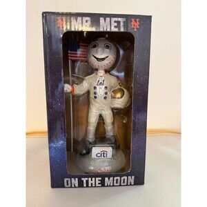 Mr. Met on the Moon MLB BASEBALL Bobblehead 2019 NY Mets SGA - IN BOX - J07